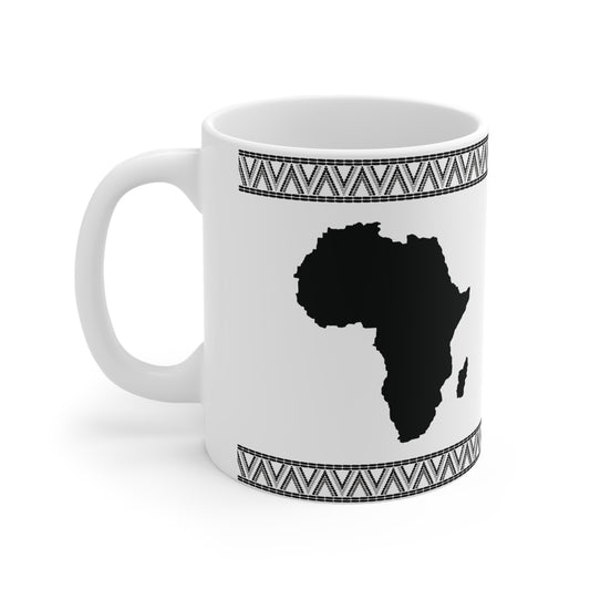 Map of Africa Ceramic Coffee Cup, 11oz