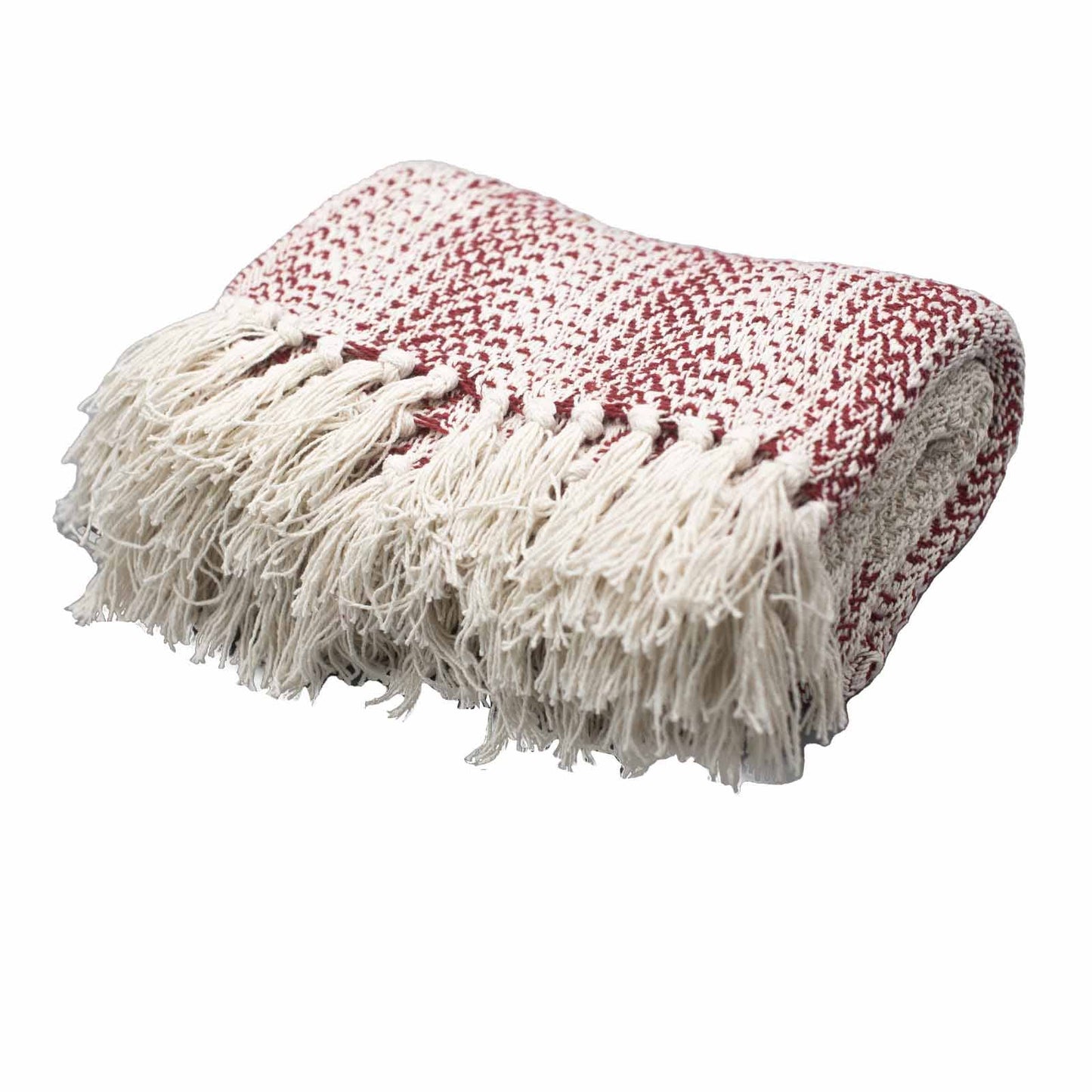 Boho Comfort Throw - 125x150cm - Ruby Two Tone