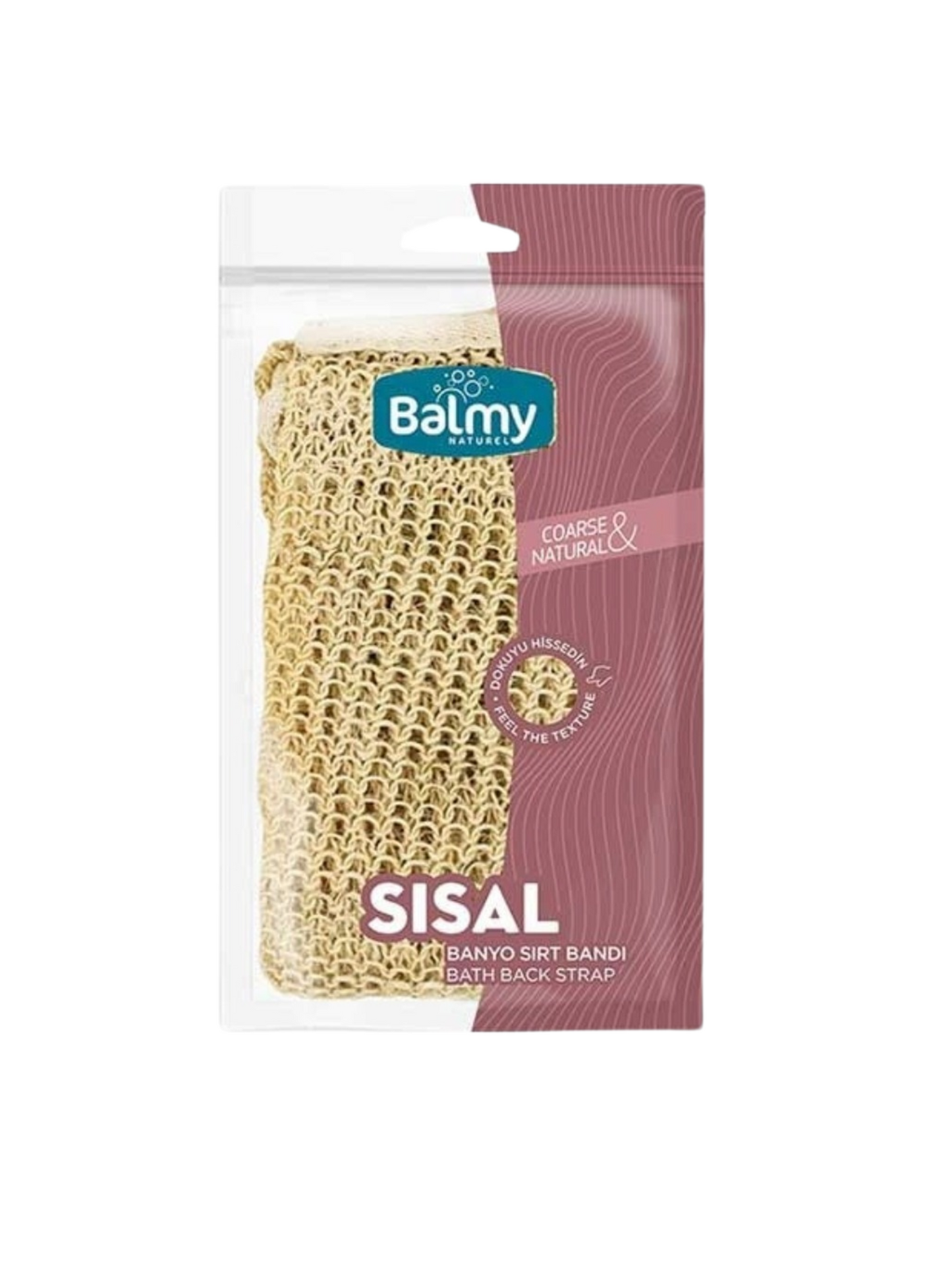 Balmy Natural Coarse Sisal Back Strap