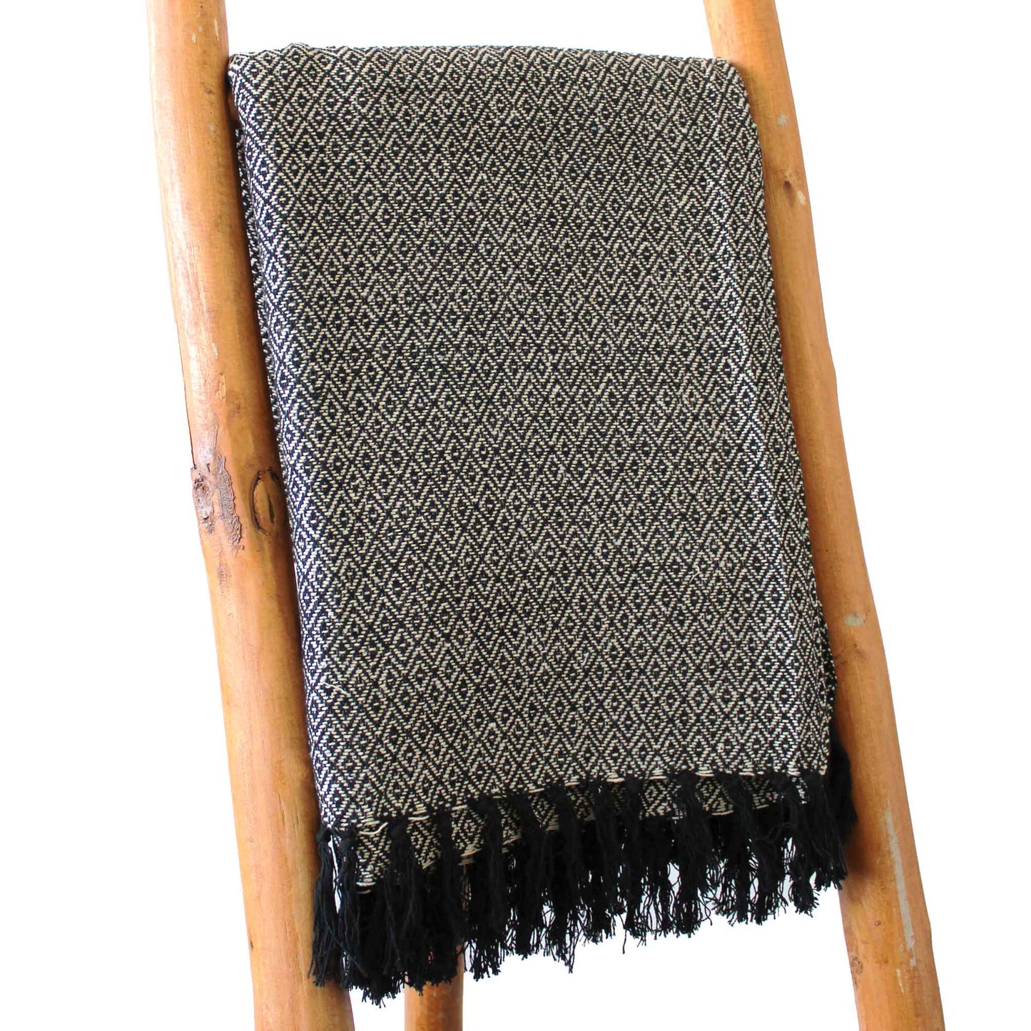 Boho Charcoal Comfort Throw - 125x150cm